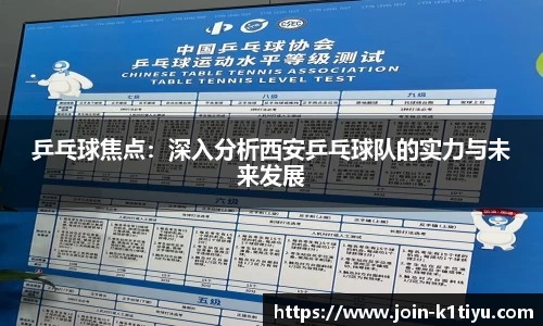 乒乓球焦点：深入分析西安乒乓球队的实力与未来发展